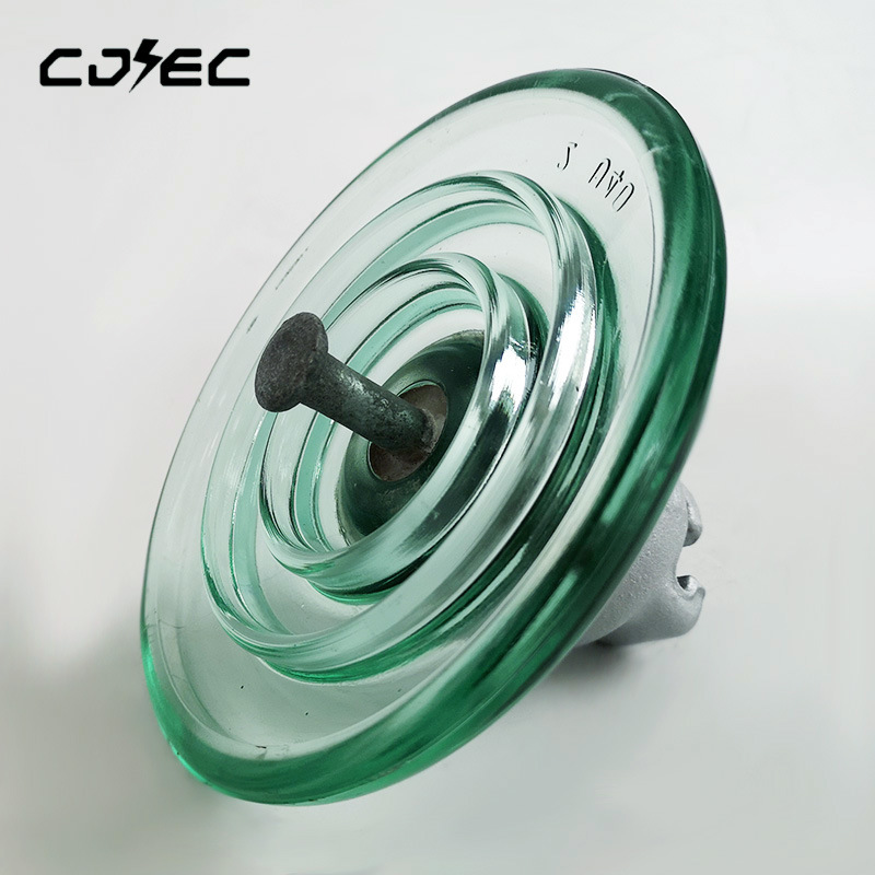 40kn U40b Earth Wire Disc Glass Insulator for Transmission Line