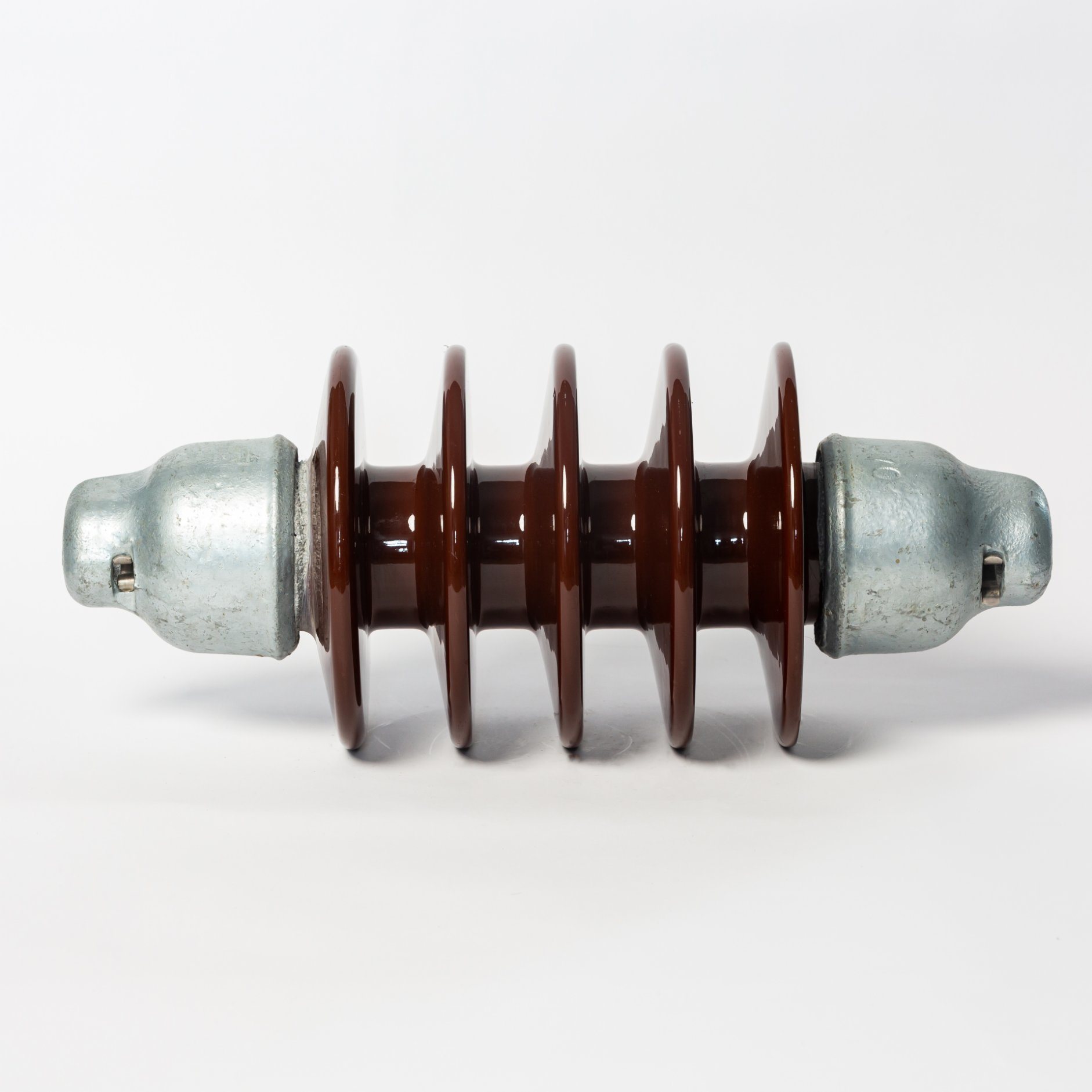 Brown Color Electrical Long-Rod Ceramic Isolator
