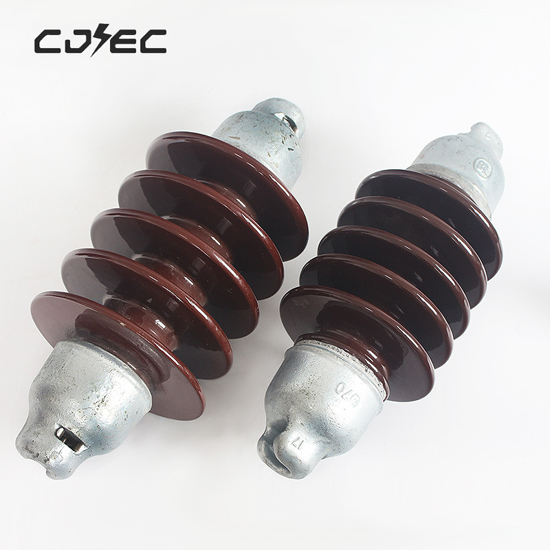 Long Rod Porcelain Brown Suspension Type Insulators