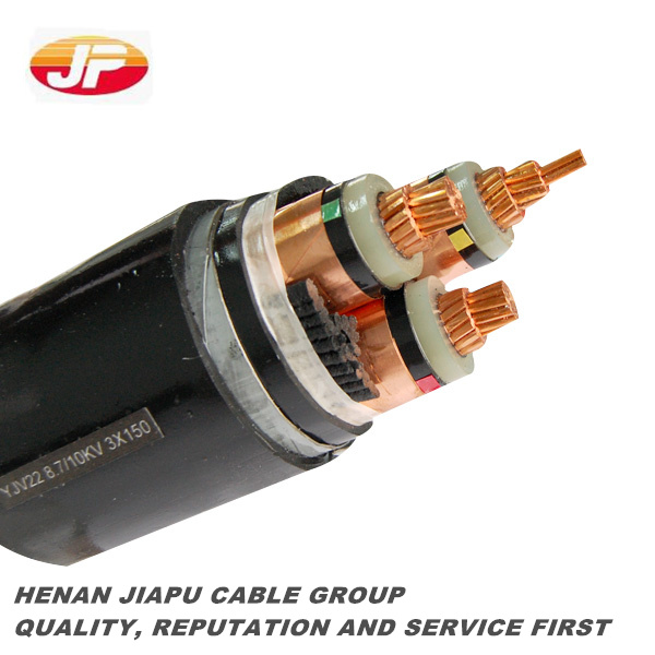 6/10kv 3*70 XLPE Insulated Steel Wire Armored Power Cable