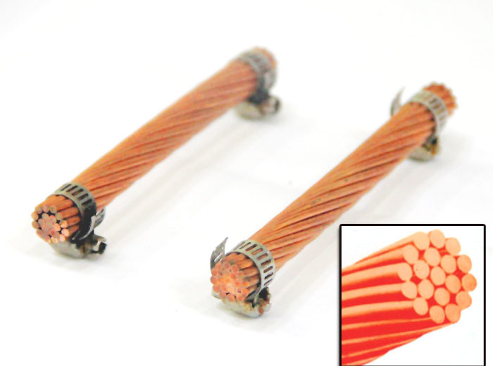 
                60% IACS Nuevo Tipo cable de acero revestido de cobre
            