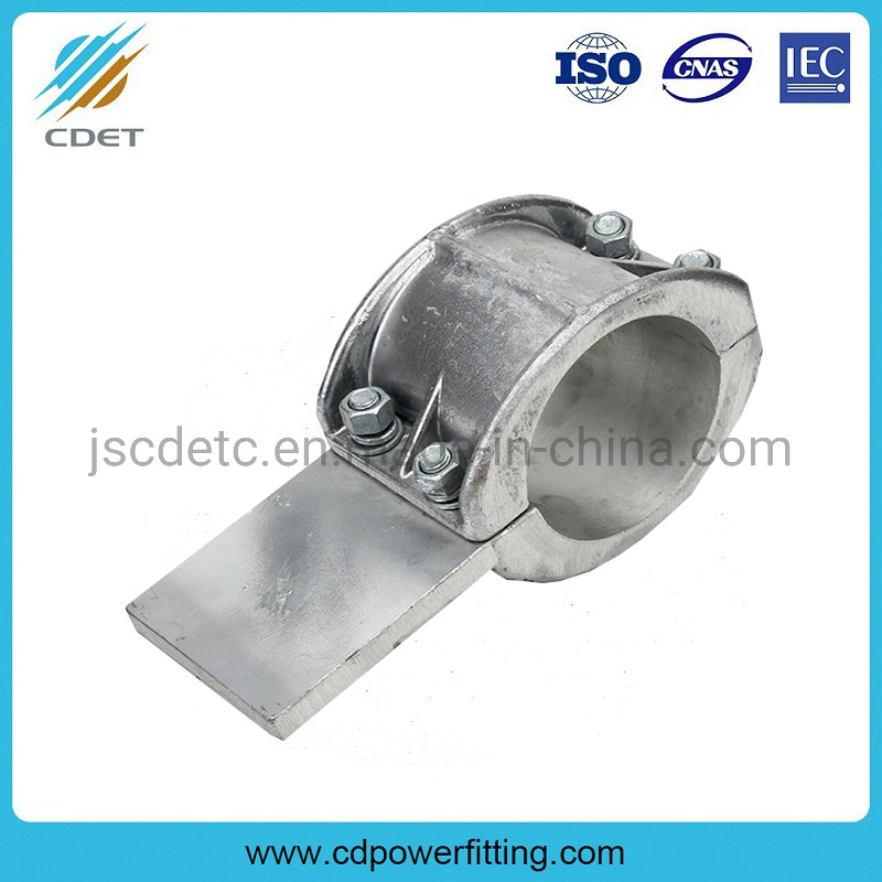 
                Aleación de aluminio de China Bus-Bar Tubular Support abrazadera de T
            