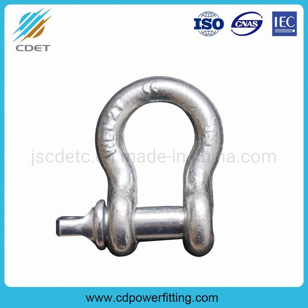 China Hot-DIP Galvanized Bow Type Shackle