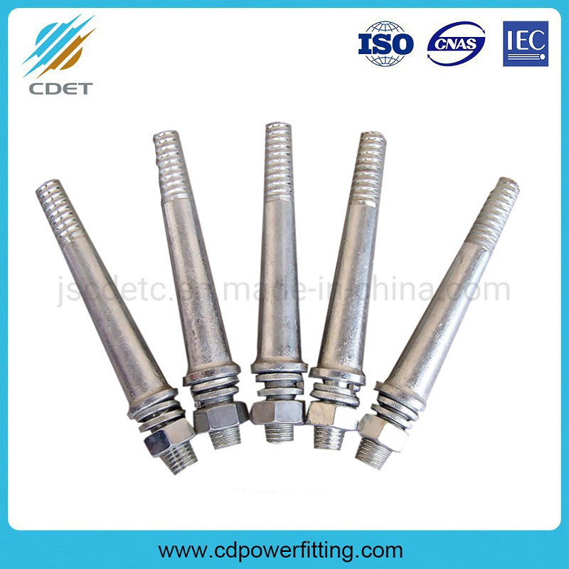 China Hot-DIP Galvanized Forged Glass Insulator Pin Spindle