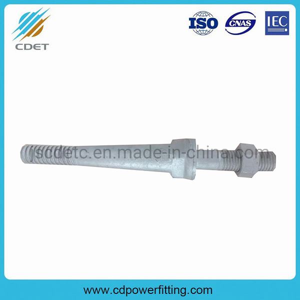 China Hot-DIP Galvanized Glass Straight Insulator Pins Spindle
