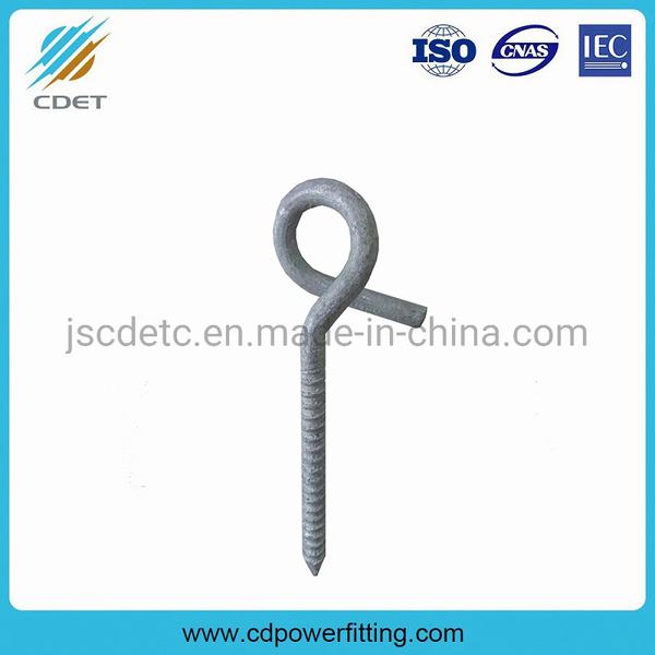 China Wood Wooden Threaded Eye Bolt Screw with Round Ring