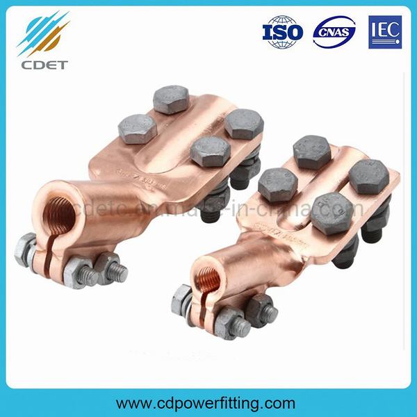 Crimp Plate Type Copper Holding Pole Connector