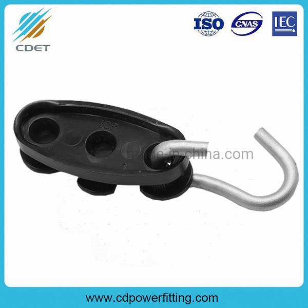 China 
                        Drop Wire Cable S Type Plastic Tension Clamp with Galvanized Hook
                      manufacture and supplier