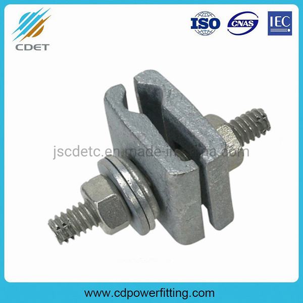 
                        Galvanized Steel D Cable Lashing Wire Rope Clamp for Telco and CATV
                    