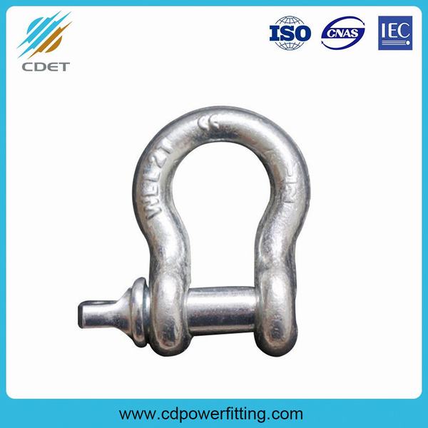 China 
                        Hot-DIP Galvanized Steel Anchor U D Shackle
                      manufacture and supplier
