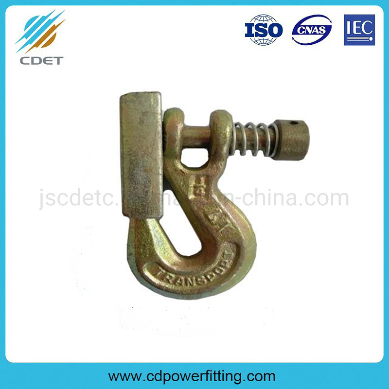 Line Hardware Forged Zinc Plated Ball Ended Hook
