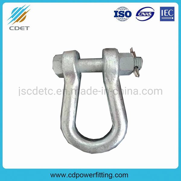 China 
                        Power Transmission Hardware Hot-DIP Galvanized U D Shackle
                      manufacture and supplier