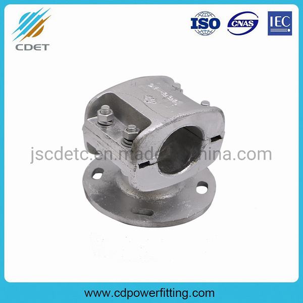 Substation Hardware Accessories Fixed Support Tubular Busbar Clamp Fitting