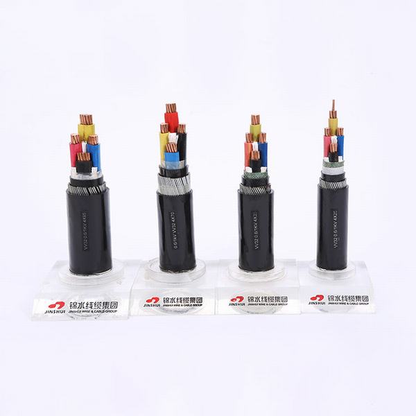 0.6 / 1kv Copper Aluminum Conductor PVC Insulated Steel Wire Armoured Sta Power Cable