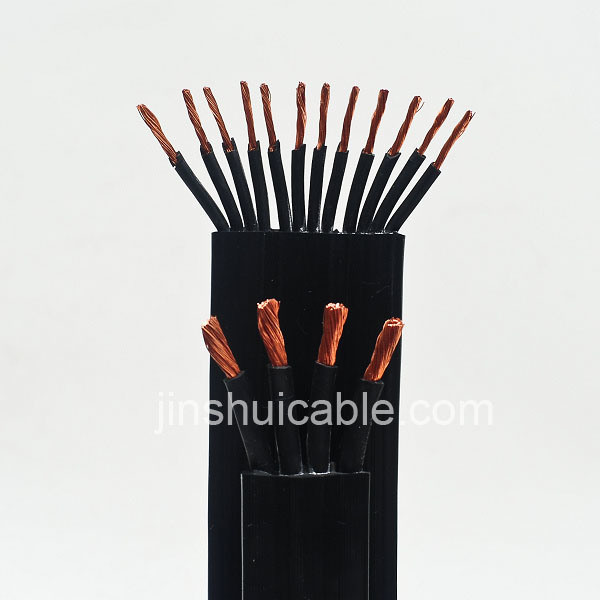0.6/1kv Flat 14AWG~1AWG PVC/Rubber Insulation Copper Cable