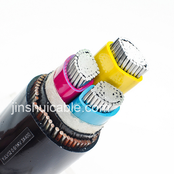 0.6/1kv PVC Insulated Core Copper Conductor Yjv22 Electrical Power Cable