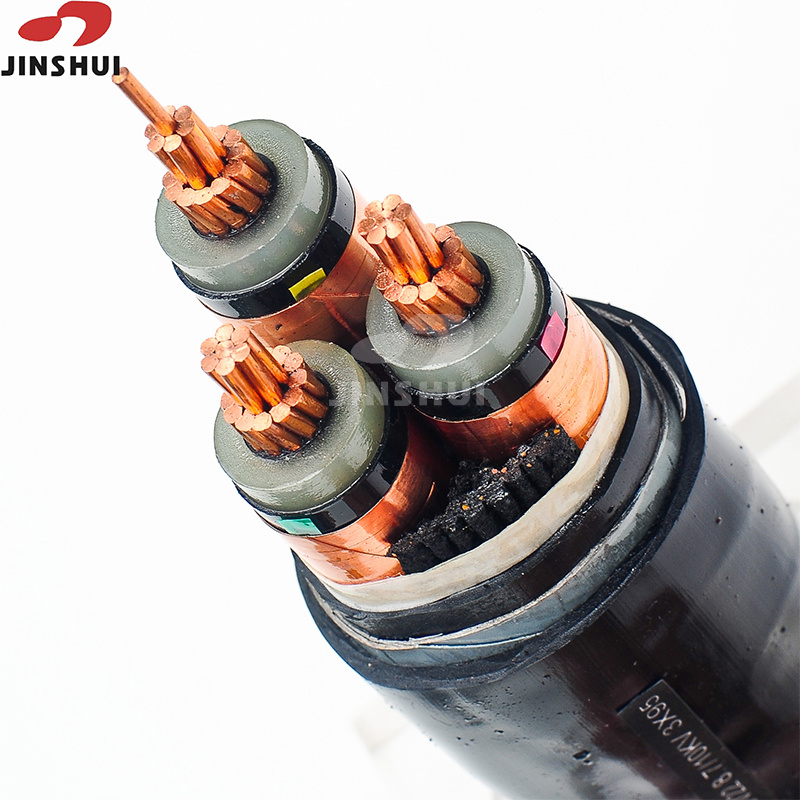 
                Câble d′alimentation SWA à conducteur isolé en cuivre/aluminium XLPE/PVC 0.6/1kv Câble ABC
            