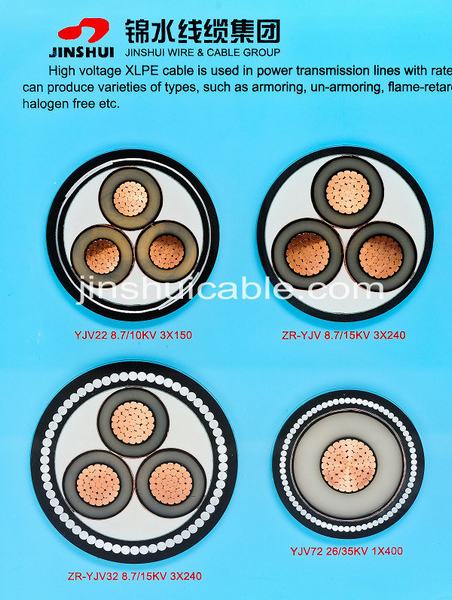 1-35kv XLPE Insulated Armored Underground Power Cable