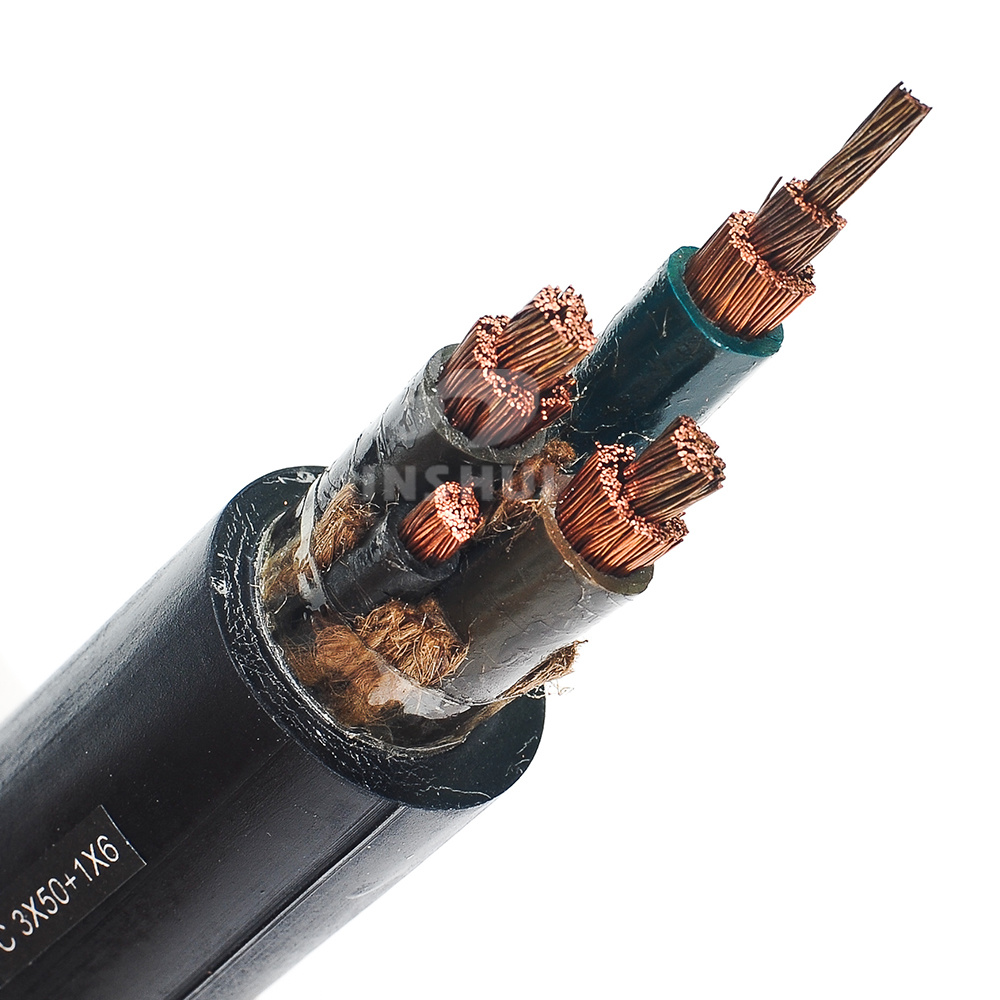 
                450/750V H07bn4-F cable de caucho de cobre ignífugo resistente para medio Tensión mecánica
            