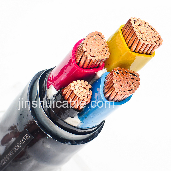 
                600/1000V Fase 3 de 4 núcleos de baja tensión aislados en PVC forrado Cable de alimentación
            
