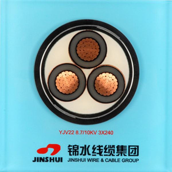 8.7/10kv 3X240 Copper Conductor XLPE Insulated Steel Armoured Cable (SWA)