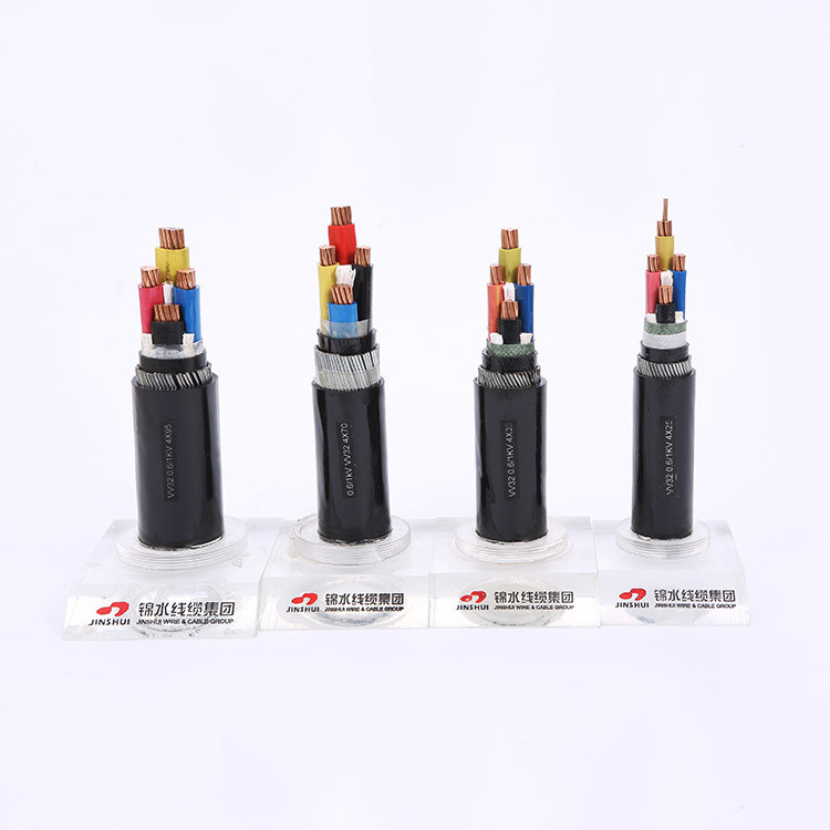 Copper XLPE Insulation Conductor Shielded PVC Power Flexible Armoured Cable