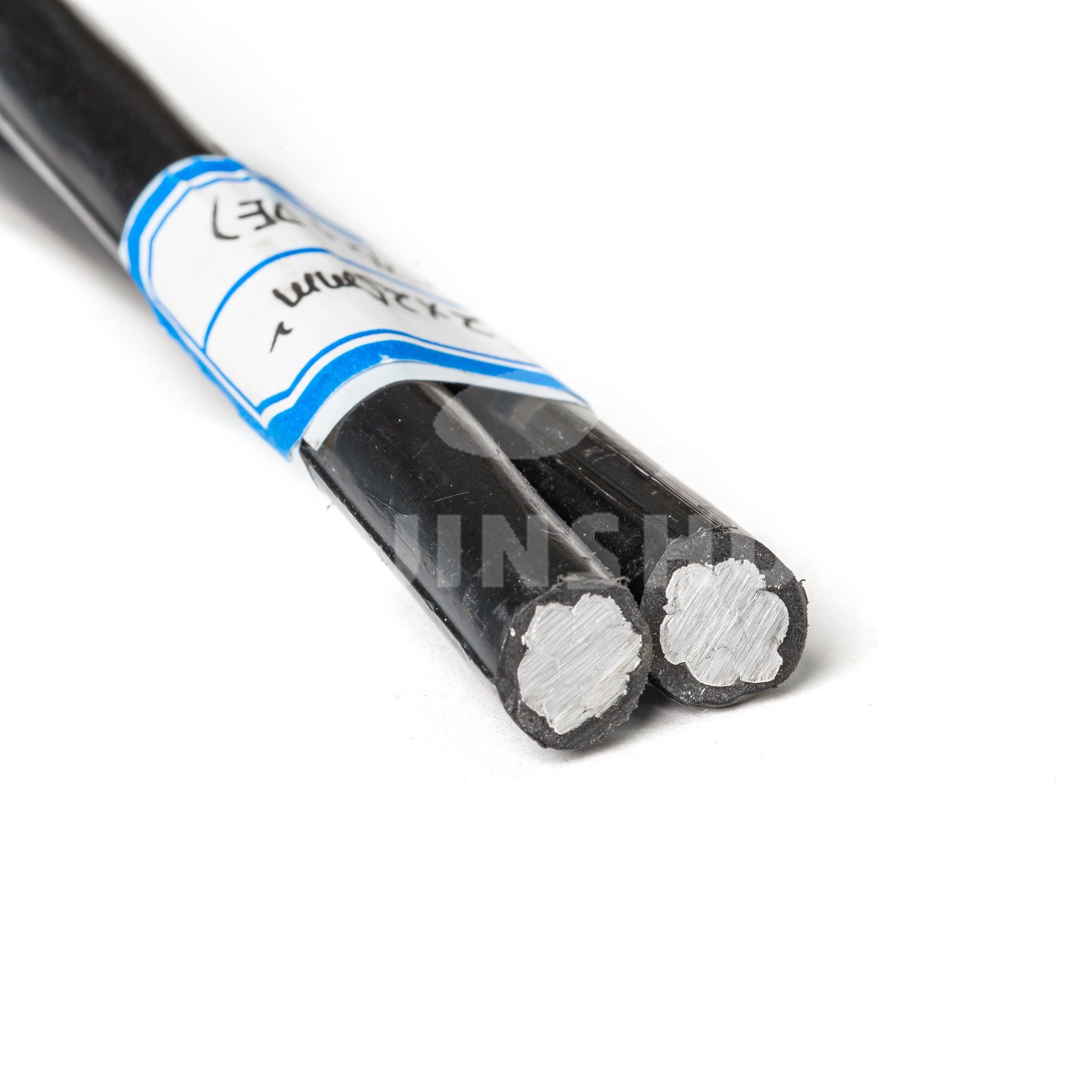 Electrical Aluminum Conductor XLPE PVC Insulated Aerial Bundle Overhead Duplex Outdoor Cable