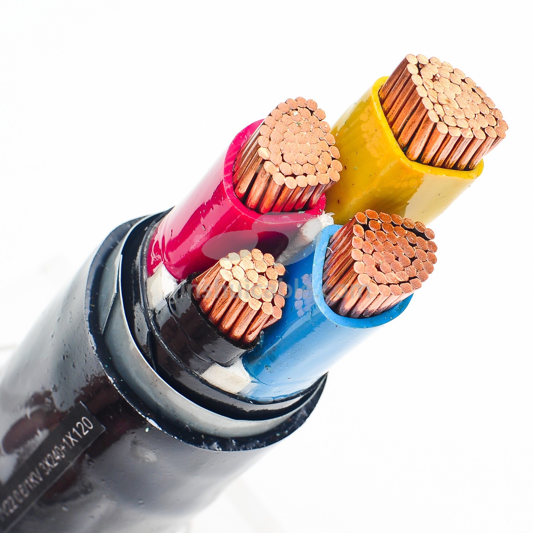 
                Cable de acero galvanizado aislado recubierto de PVC de baja tensión de alta calidad Cable de alimentación blindado
            