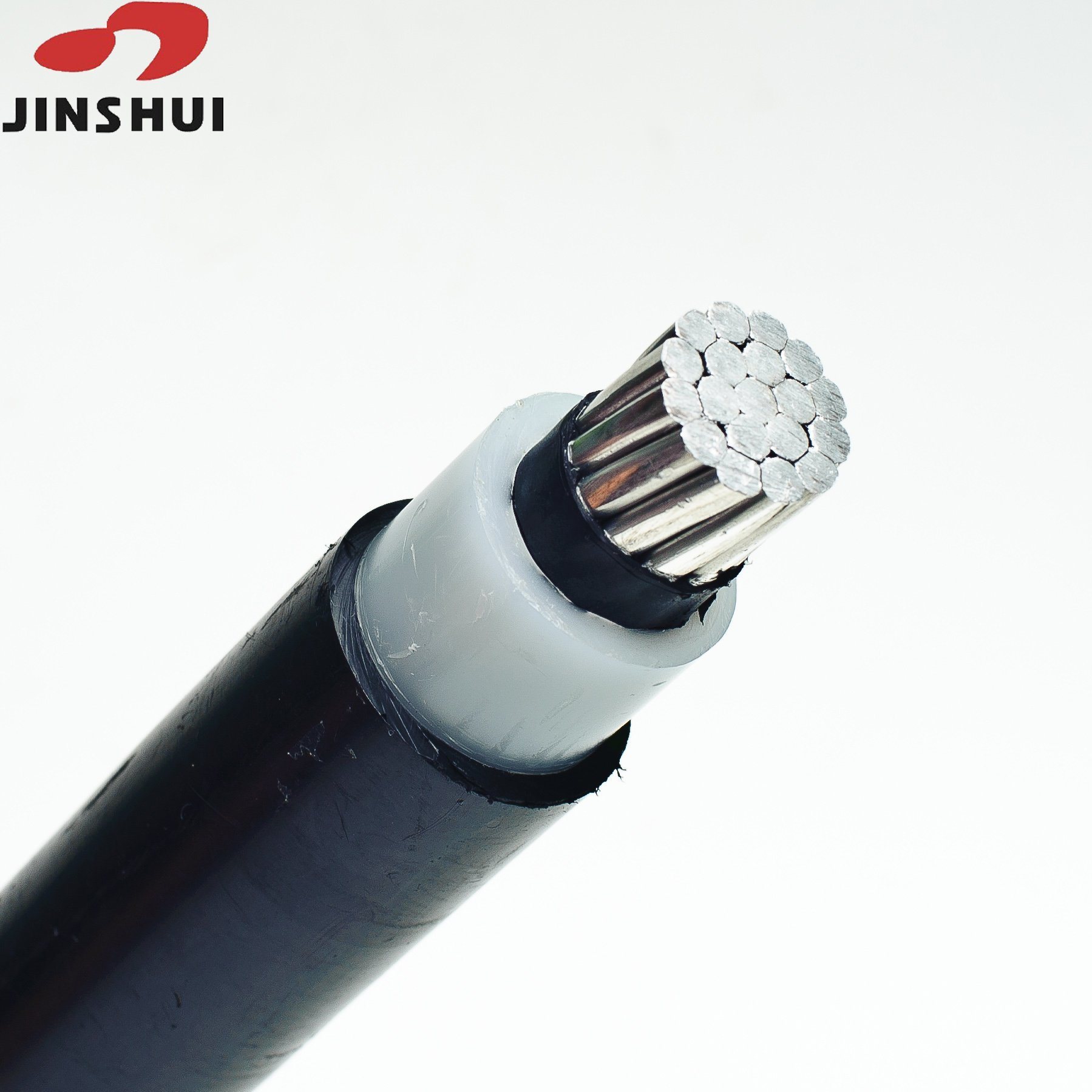 
                Jinshui кабель среднего напряжения 0.6/1 кв, изолированный алюминиевый провод XLPE, электрический Кабель питания
            