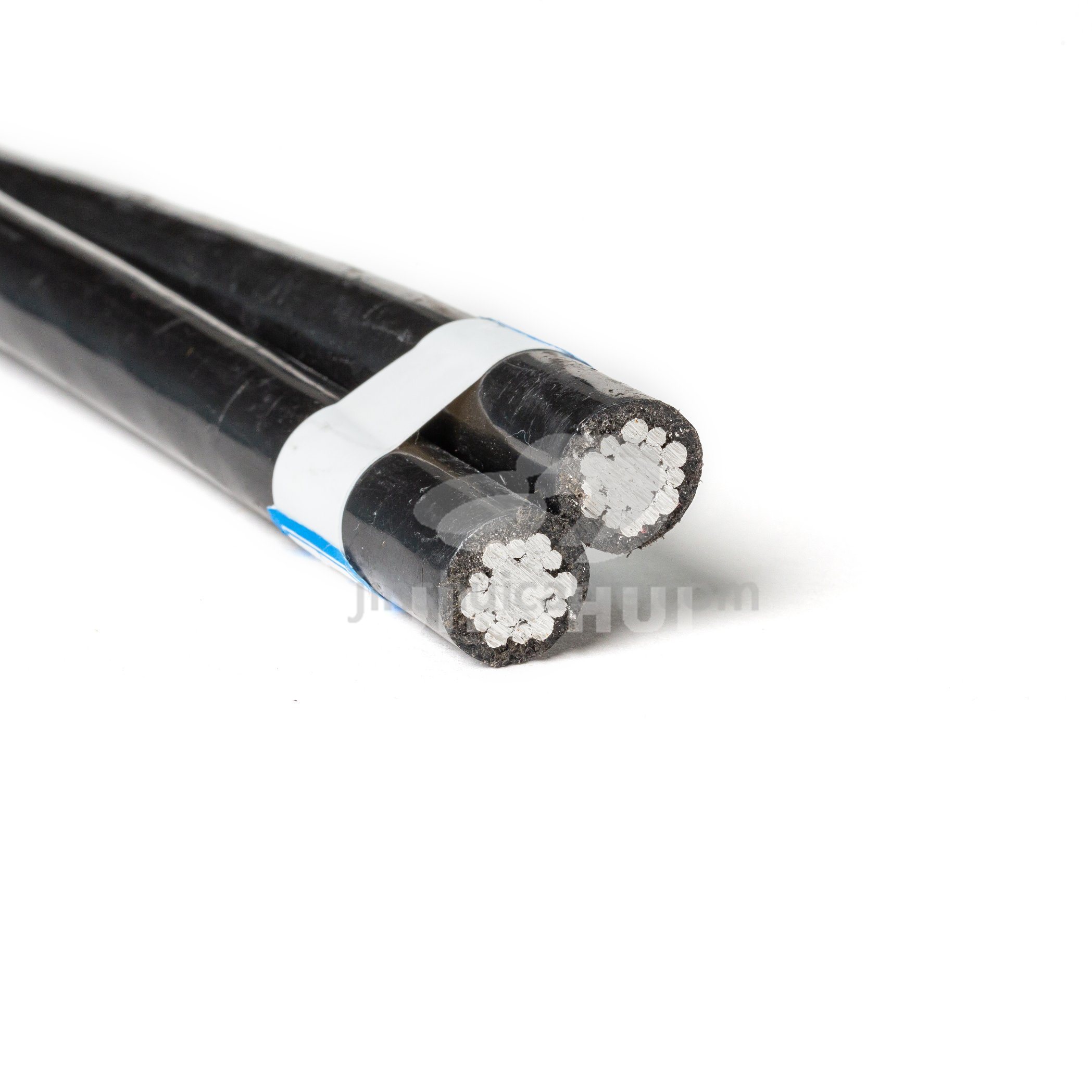 Jinshui Duplex Overhead Aluminium Conductor XLPE Insulated Aerial Bundled Service Drop Wire ABC Cable