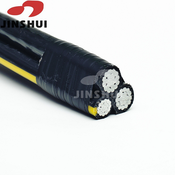 Китай 
                Триплексный сервисный каплекс Jinshui, изолированный изолированный кабель 2/0 AWG XLPE, в комплекте Алюминиевый кабель
              производитель и поставщик