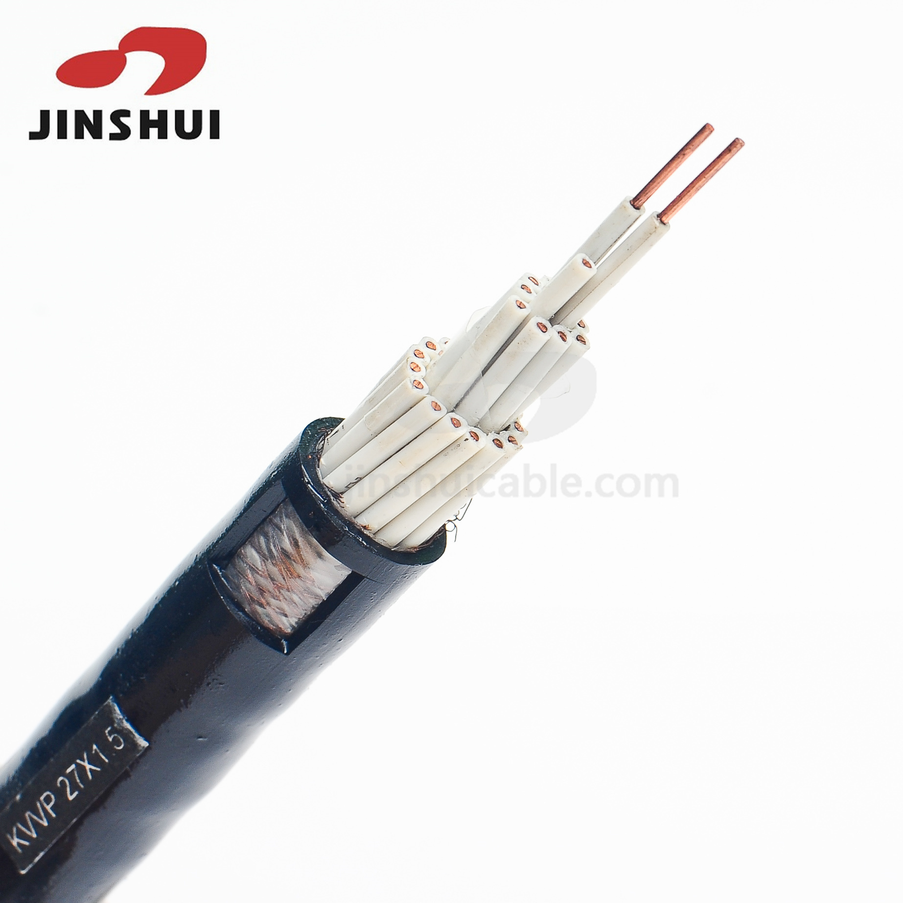 
                750V*1,5 450/Kvvp27 Cu PVC revestido Negro flexible cable de cobre Control Cable
            