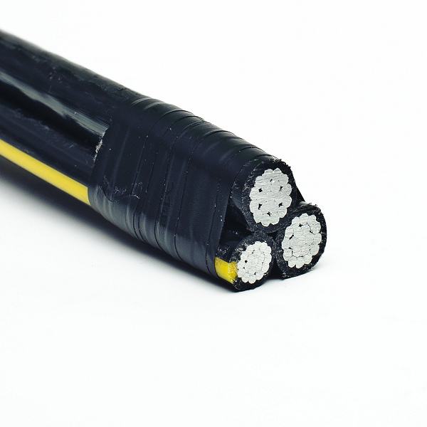 Overhead Aerial Bounded Cable, Aluminum Conductor Duplex Service Drop Cable for Transmission