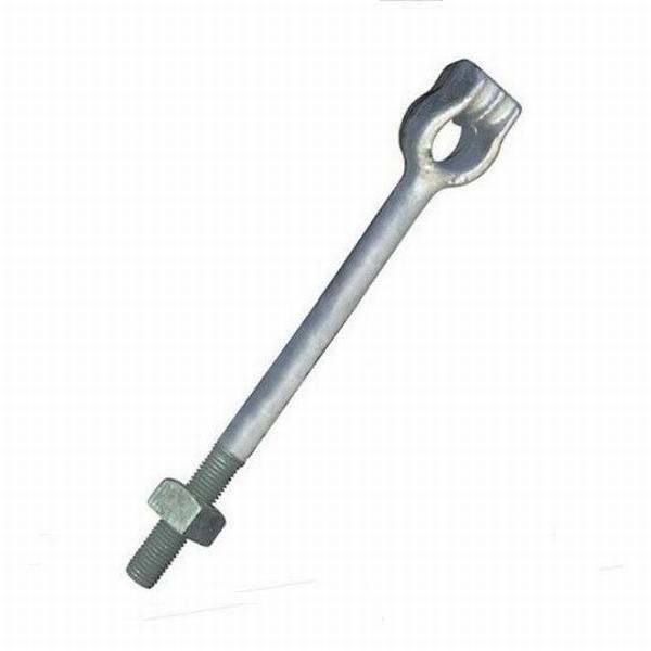 China 
                        Forged Thimble Eye Anchor Rod with Nuts Electric Power Line
                      manufacture and supplier