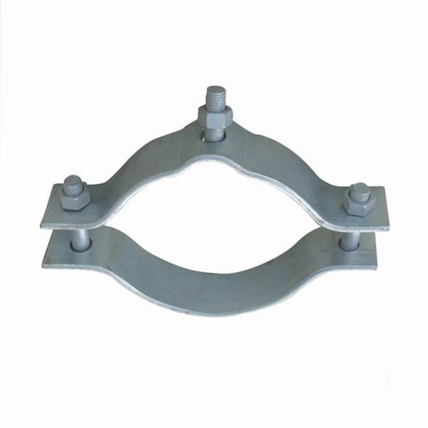 HDG Secondary Rack Pole Band Pole Clamp for Electric Power Fittings