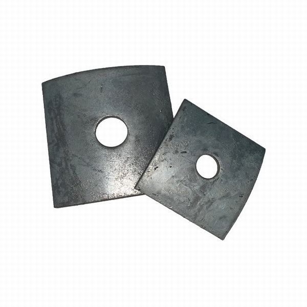 
                                 Galvanisé à chaud carbone/rondelle carrée en acier inoxydable matériel incurvée                            