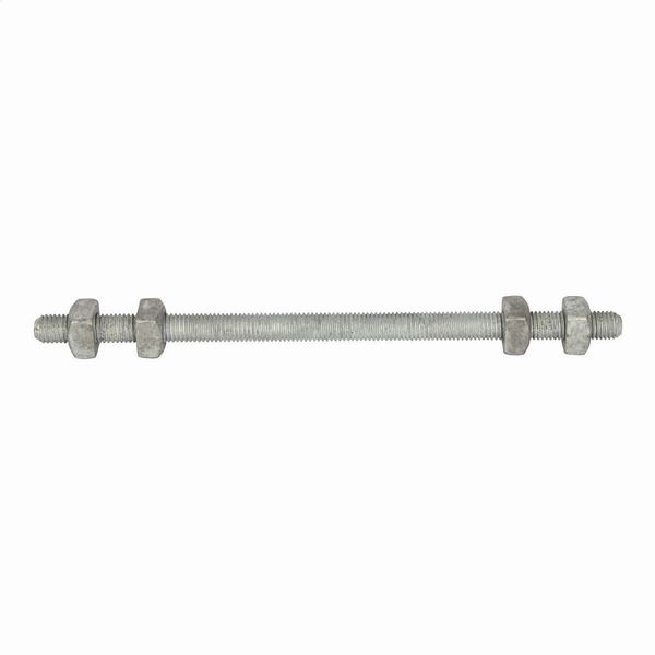Hot DIP Galvanized Double Arming Bolt 5/8'' X 8'' with 2 Nuts