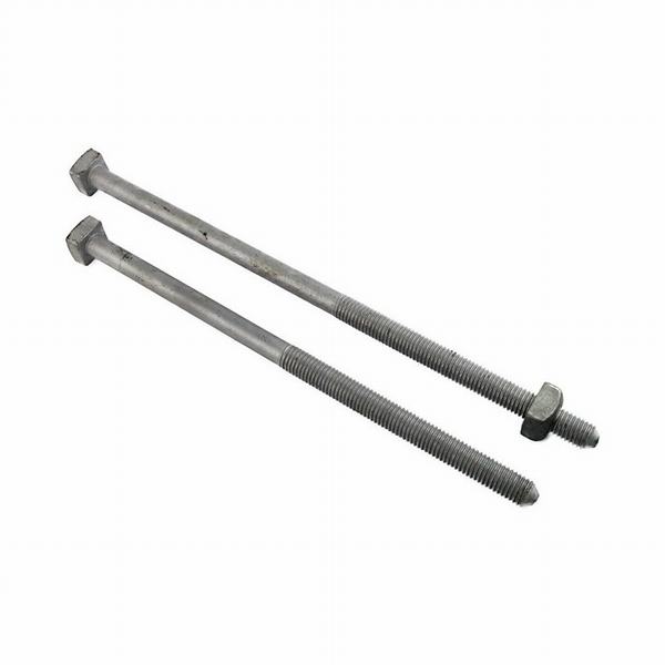 China 
                        Hot-DIP Galvanized Power Line Hardware Square Head Machine Bolt 5/8"
                      manufacture and supplier