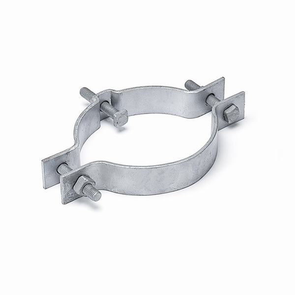 Hot DIP Galvanized Steel Electric Line Hardware Pole Fastening Clamp