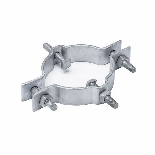 
                        Hot-DIP Galvanized Steel Round-Pole Band Pole Clamp for Electric Power
                    