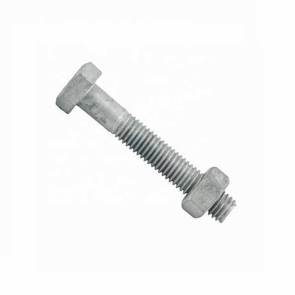 Pole Line Hardware 5/8", 3/4" All Sizes Hot DIP Galvanized Long Square Head Bolt