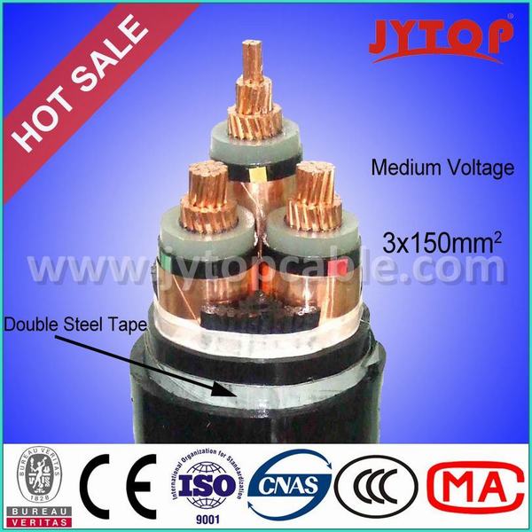 China 
                                 Cable de aluminio de 10kv de cintas de acero de cable blindado 3x150mm                              fabricante y proveedor