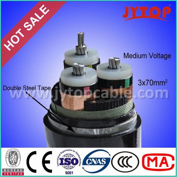 12/20kv Mv Aluminum Conductor XLPE Insulated Cable 3X120sq. mm