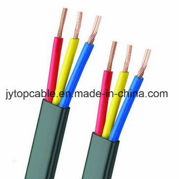 China 
                                 300/500V aislados con PVC, el cable plano 3cx2.5mm2 a la BS 6004                              fabricante y proveedor
