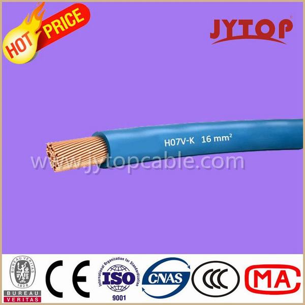 China 
                                 H05V-K, H07V-K un núcleo de cobre con aislamiento de PVC flexible alambres y cables                              fabricante y proveedor