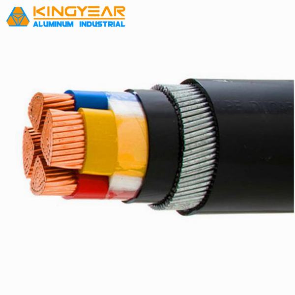 
                                 0.6/1kv Cu Conductor aislamiento de PVC cinta de cable de alimentación de alambre de acero                            