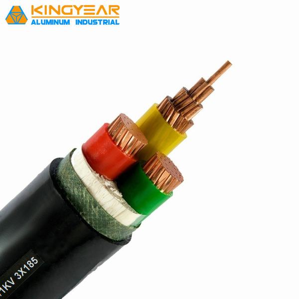 China 
                                 0.6/1kv de tensión baja de 3 núcleos de 50mm Conductor de cobre aislados en PVC y funda de cable de alimentación ignífugo                              fabricante y proveedor
