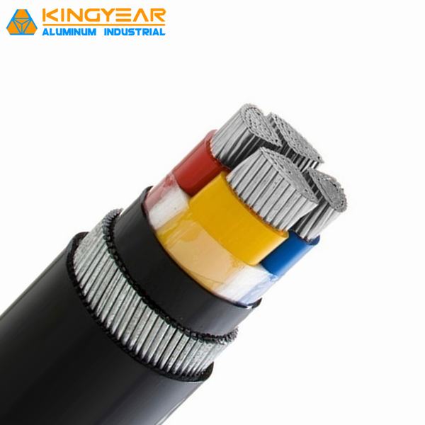 China 
                                 0 6 1kv XLPE Insulatex 90mm recubierto de PVC o aluminio Cu 4 Core Cable Blindado 4 0AWG Tamaño Multi cable de alimentación                              fabricante y proveedor