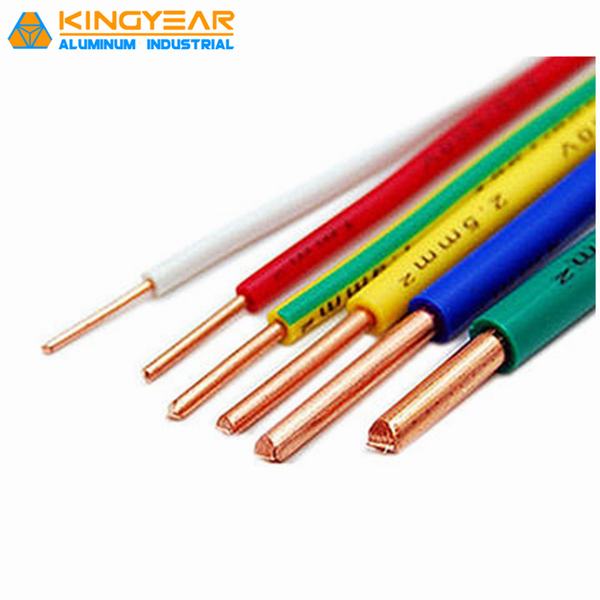 1.5mm 2.5mm 4mm 6mm 10mm Single Core Copper PVC House Wiring Electrical Cable and Wire Price Building Wire