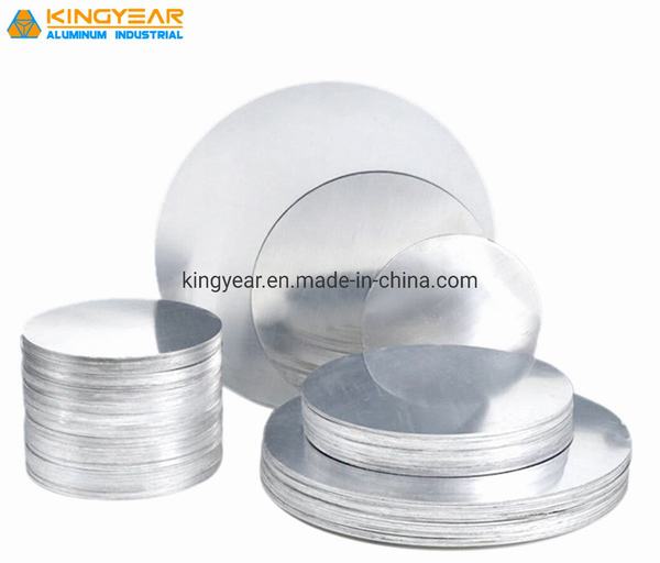 China 
                                 1050 1060 3003 Disco de alumínio/Circle/Waferfor Utensã lios de cozinha, Utilização da lâmpada                              fabricação e fornecedor